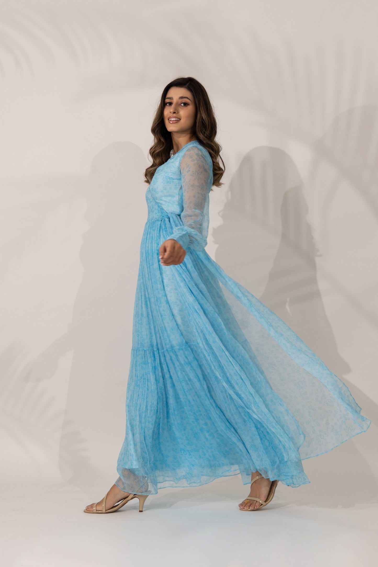 Himalayan Poppy Wrap-Around Maxi Dress