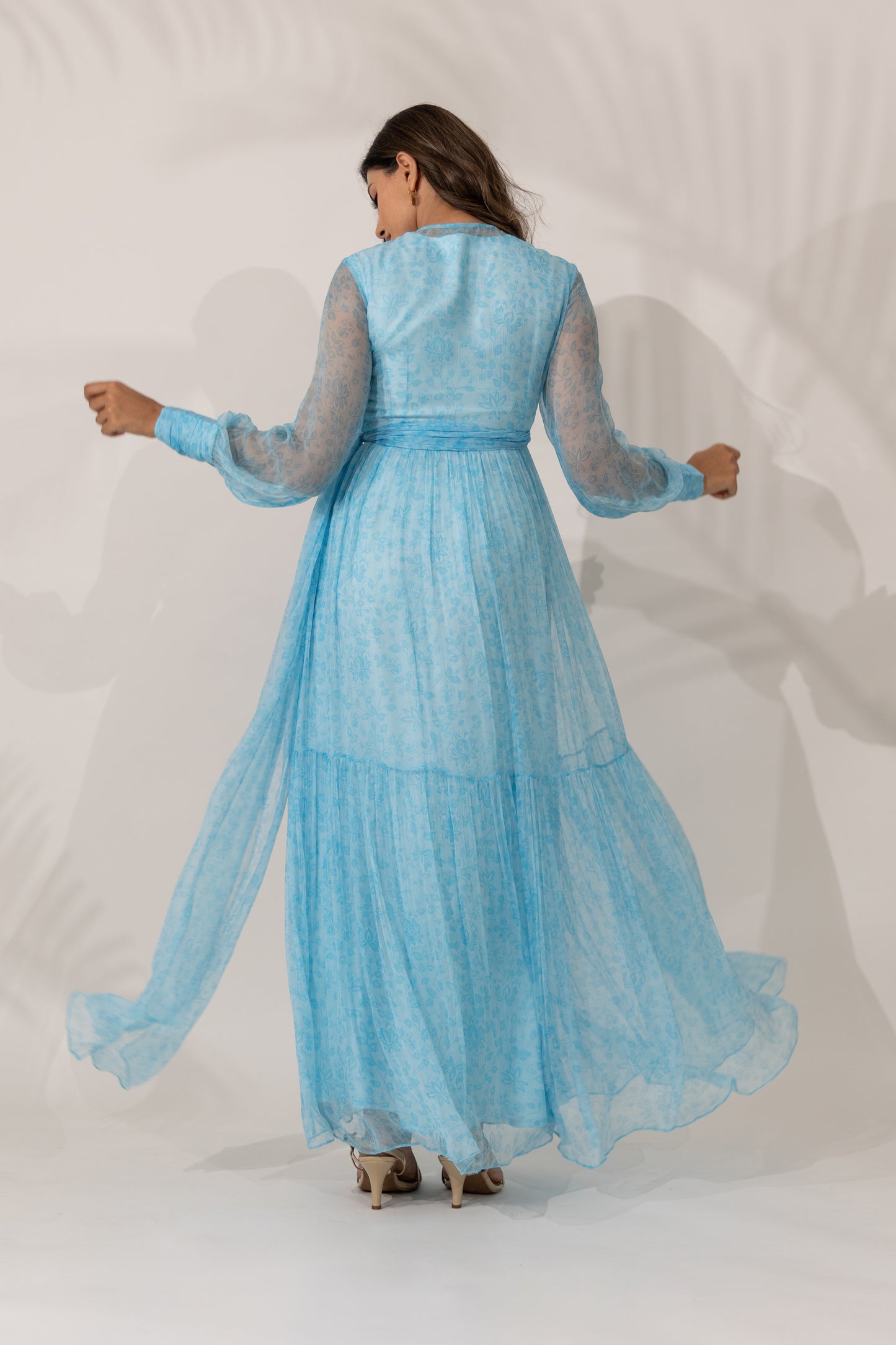 Himalayan Poppy Wrap-Around Maxi Dress