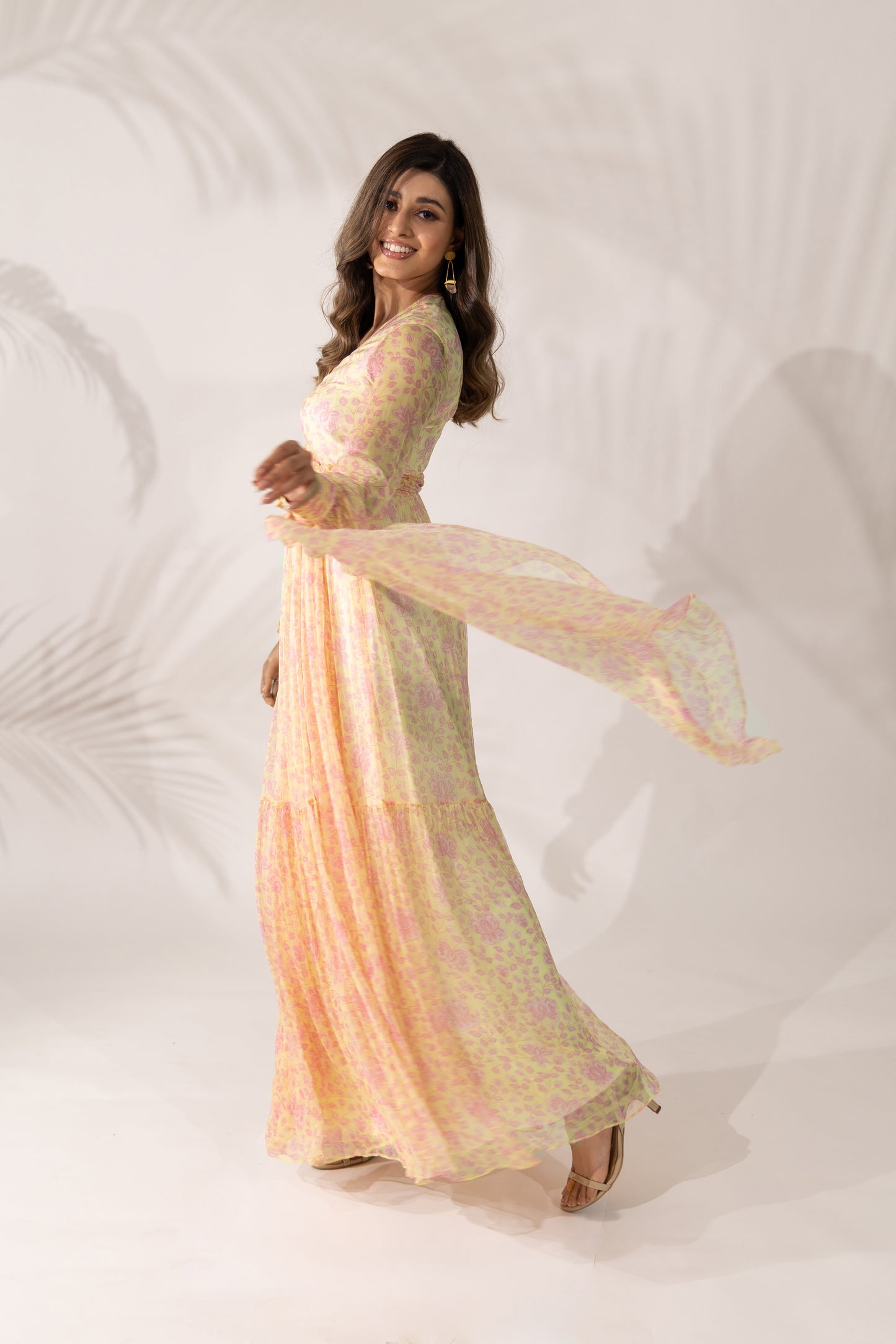 Daffodil Wrap-Around Maxi Dress