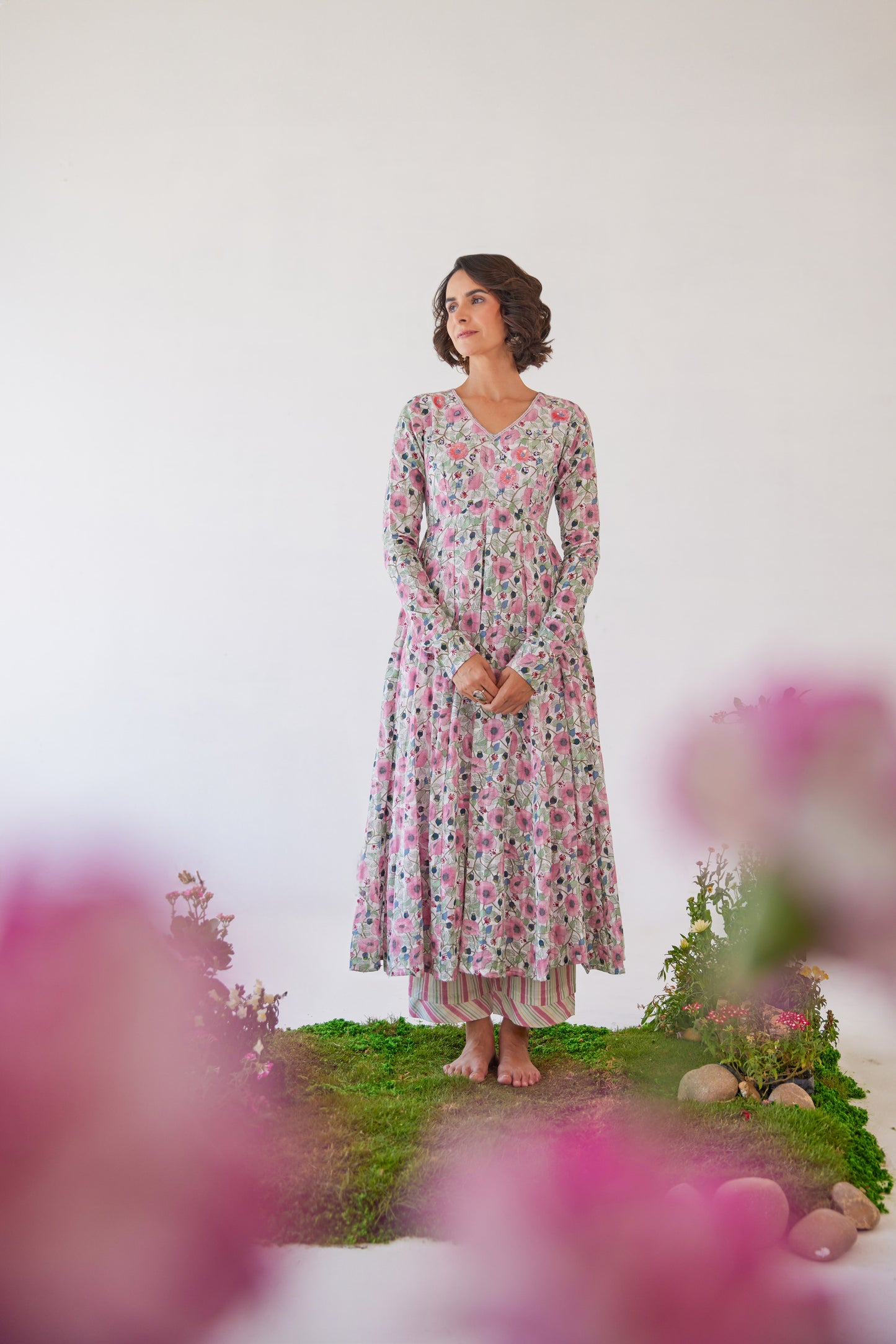 Sakura Anarkali Set