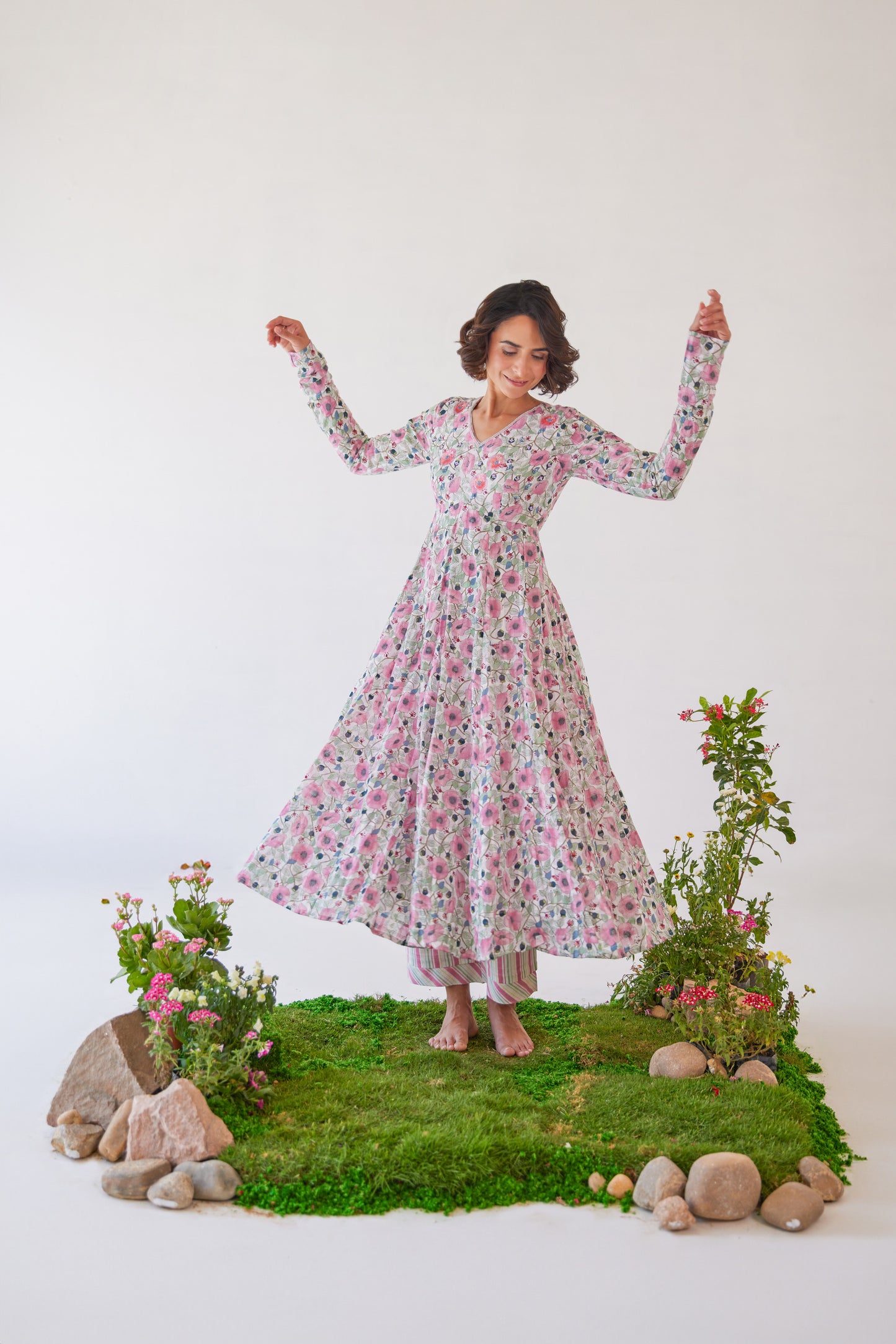 Sakura Anarkali Set