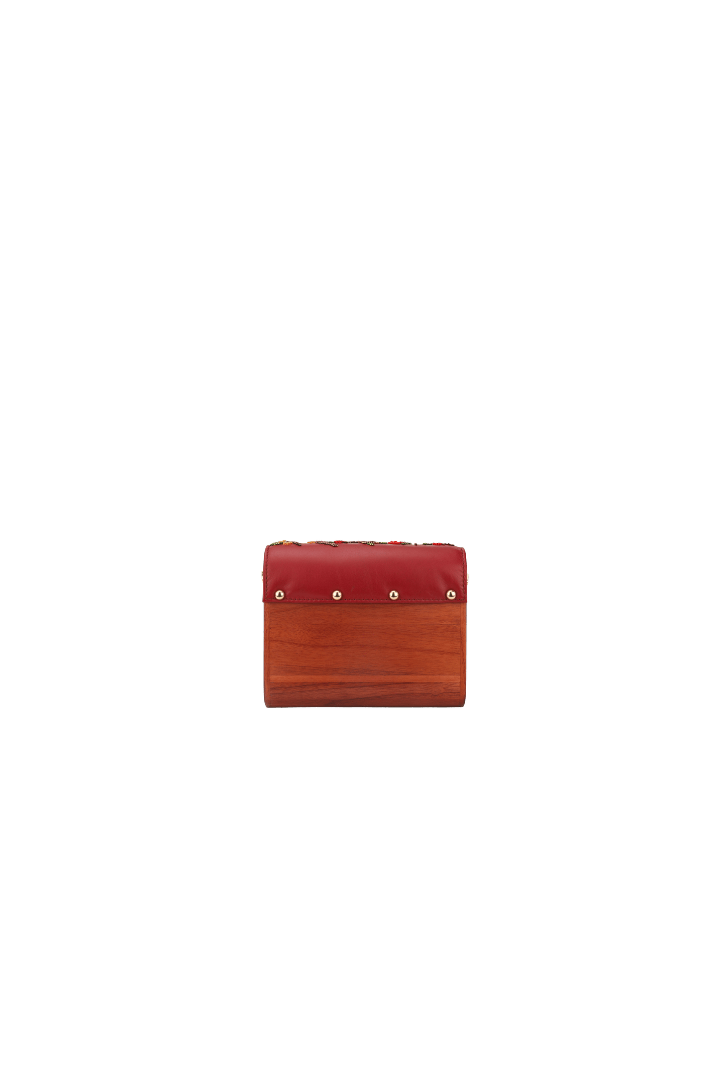 Red Flap Clutch