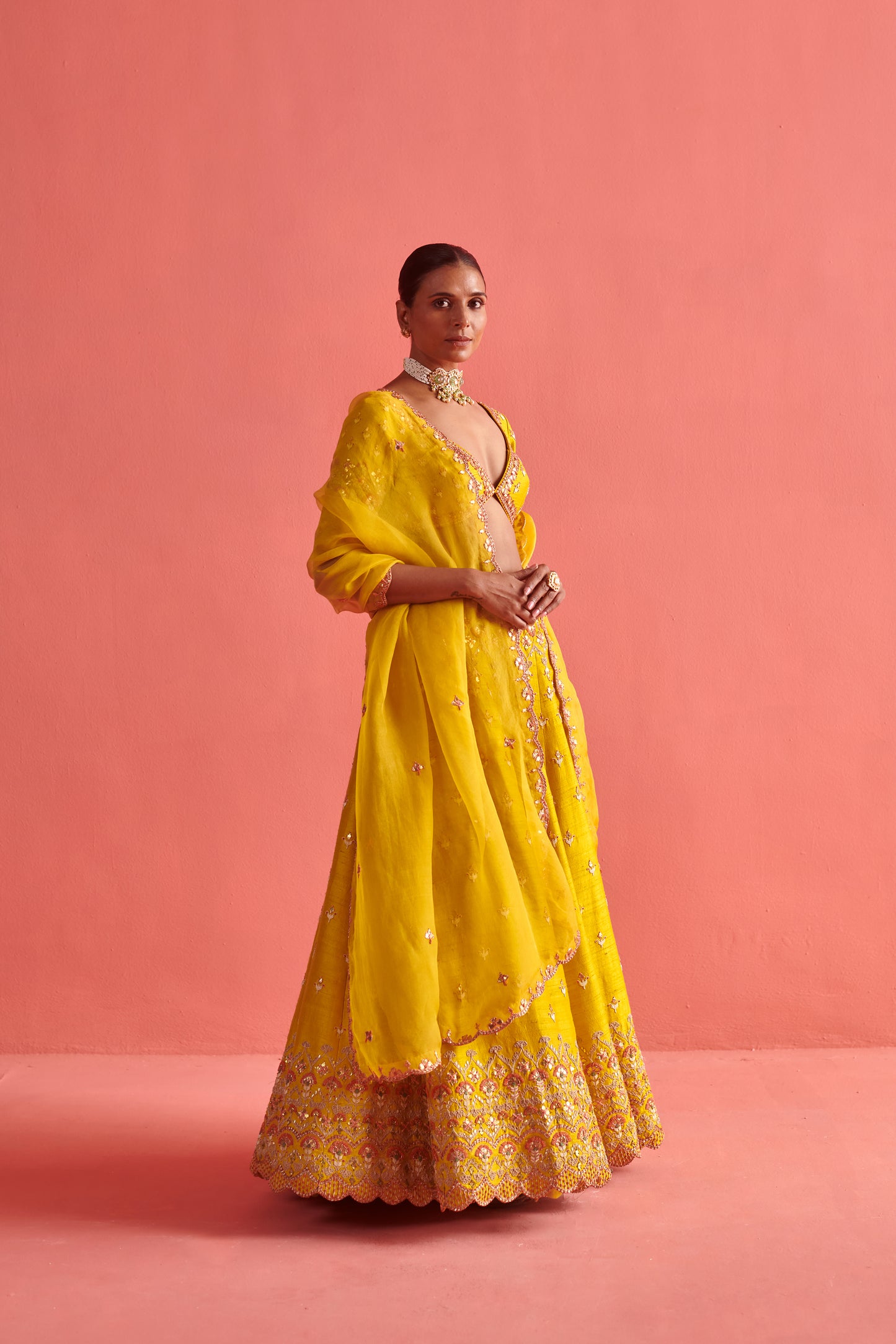 Yellow Lehenga set