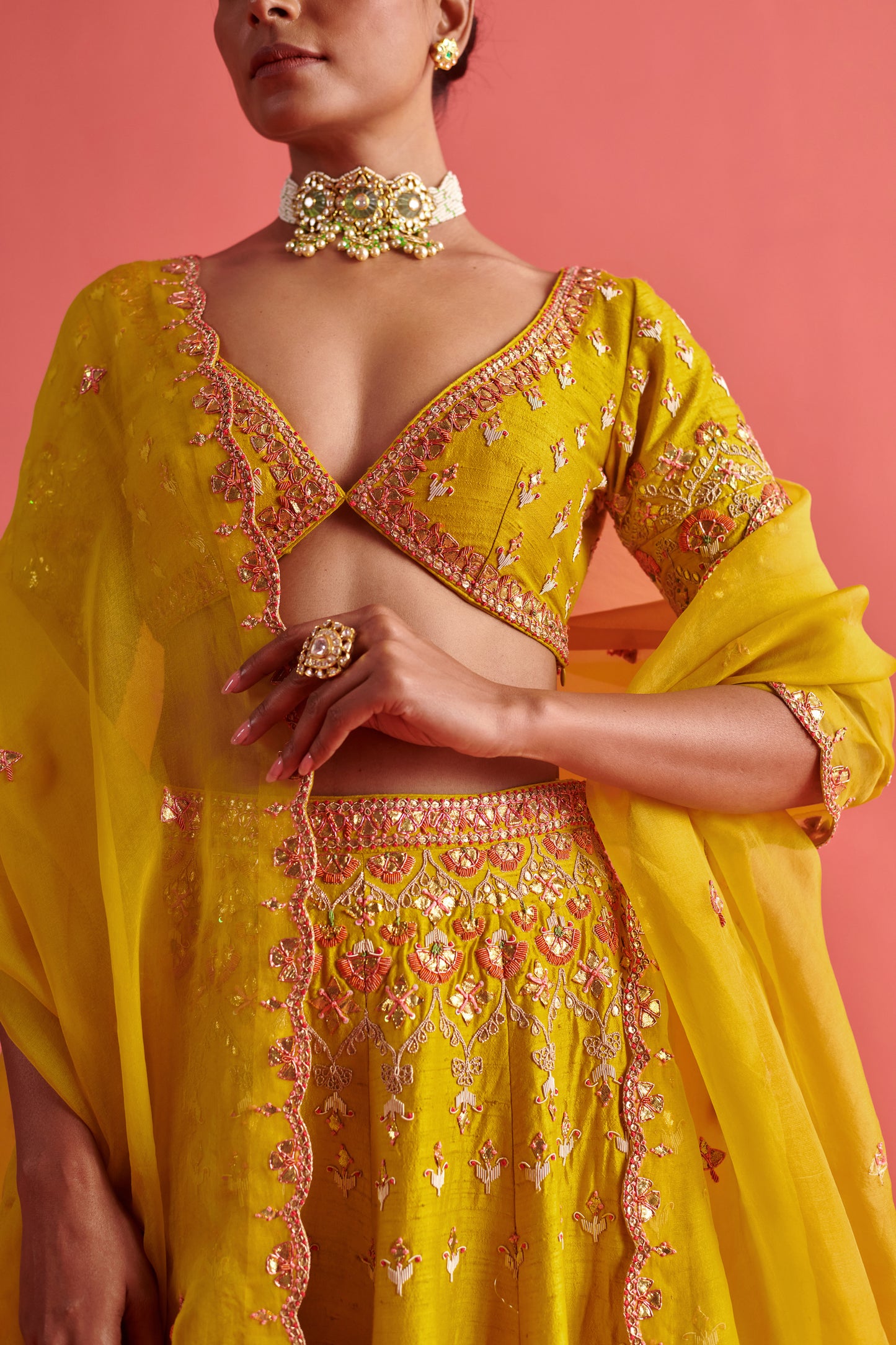 Yellow Lehenga set