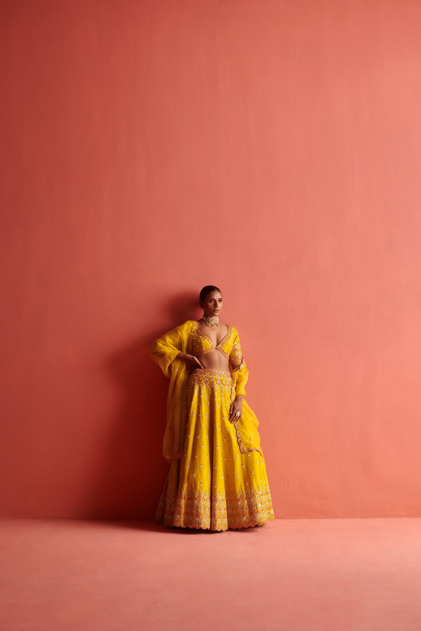 Yellow Lehenga set