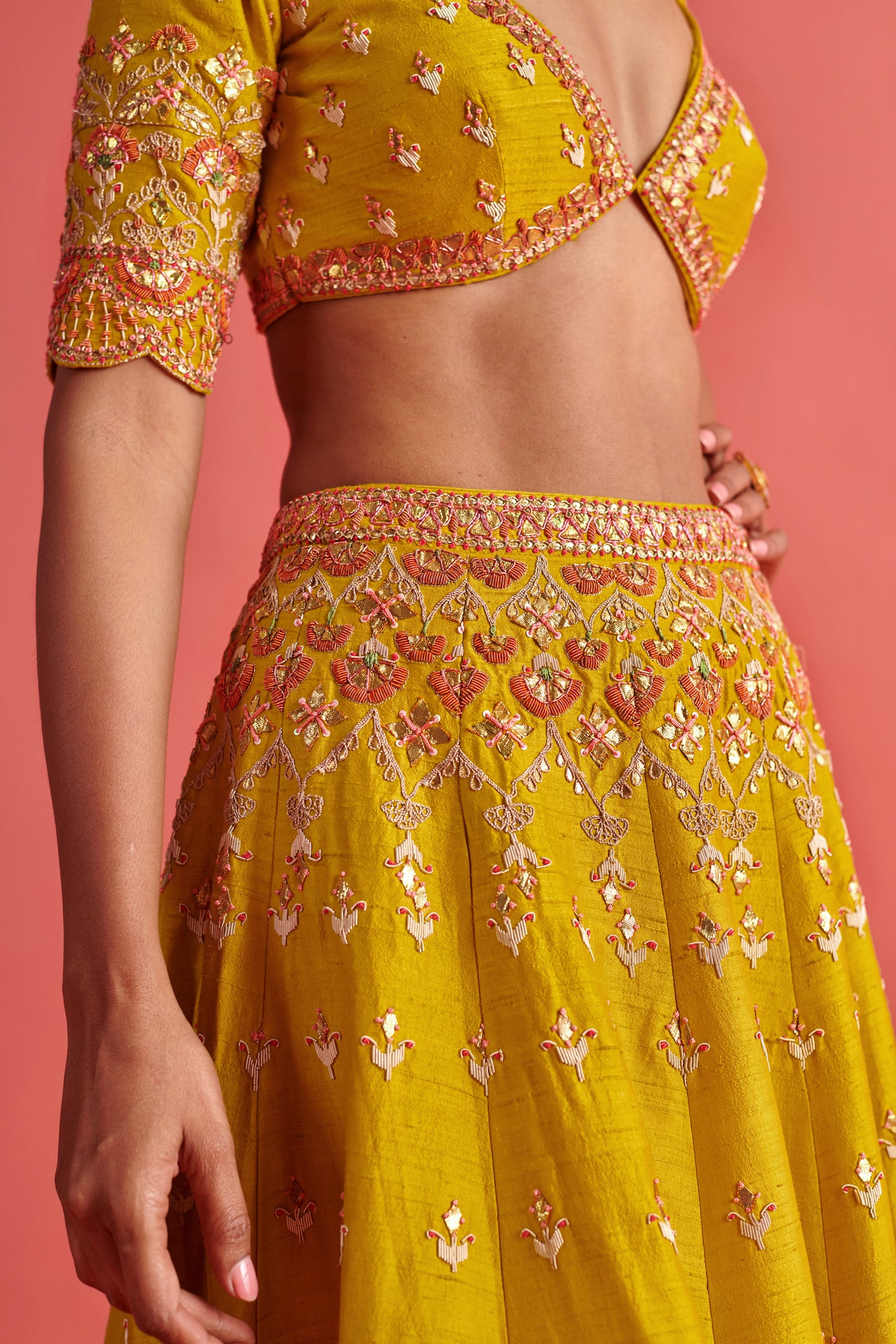 Yellow Lehenga set