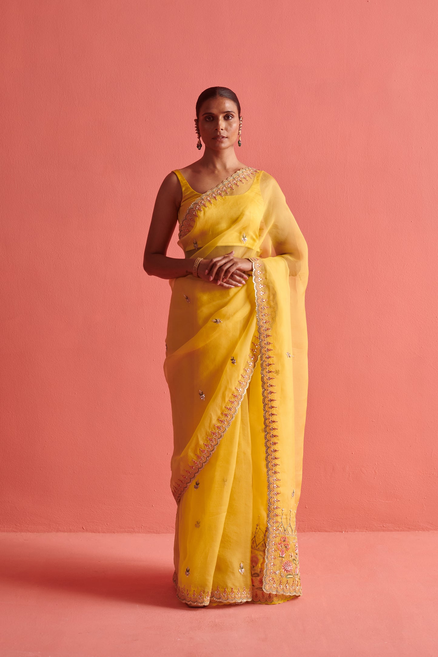 Yellow Saree Set