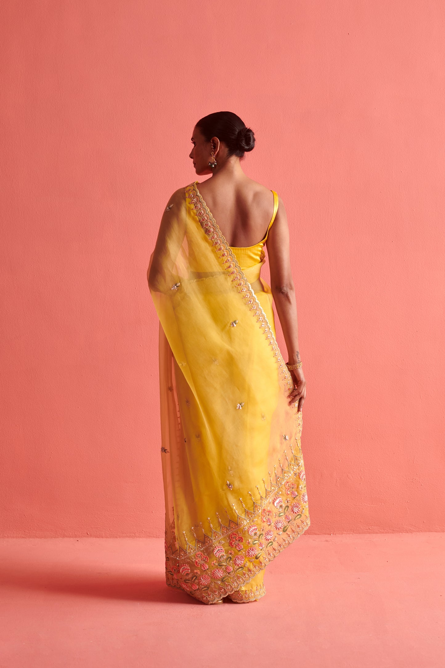 Yellow Saree Set