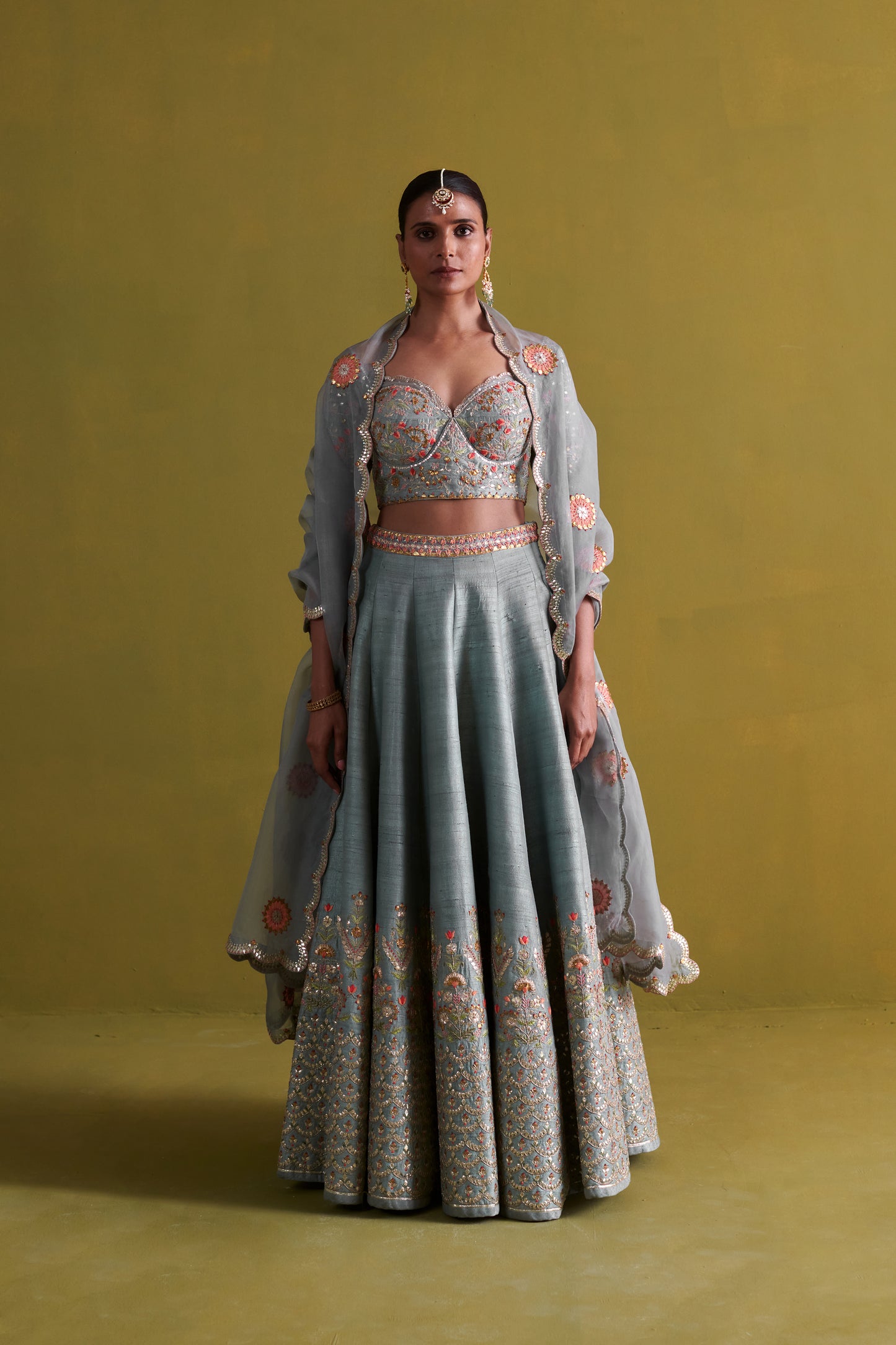 Marine Blue lehenga set