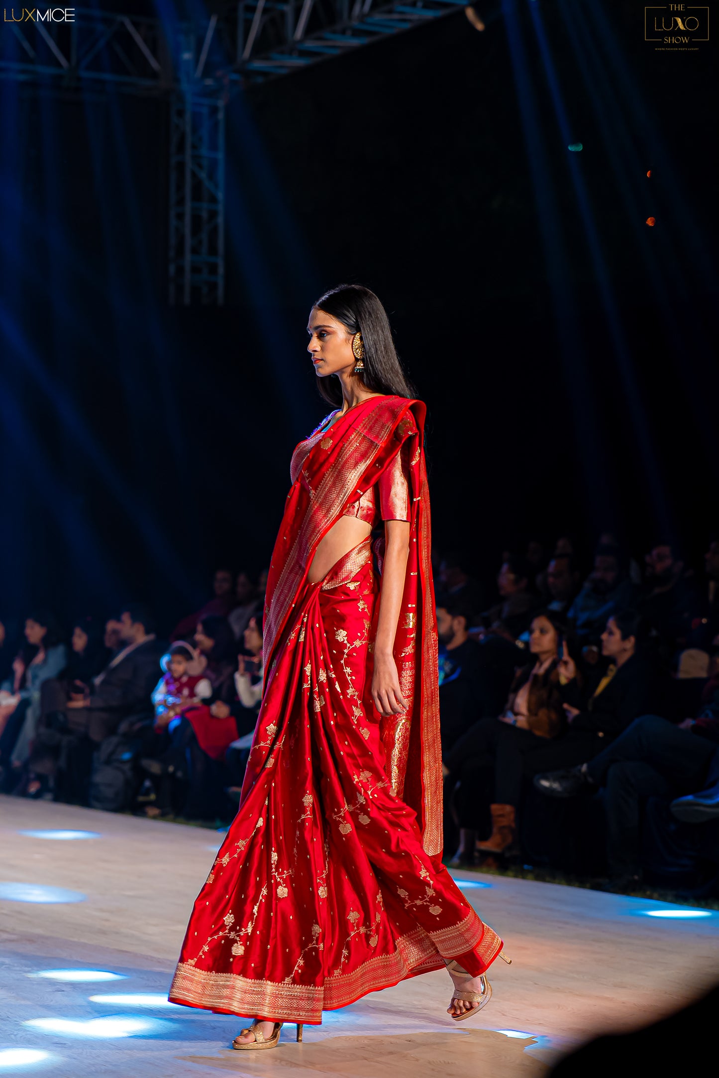 Floral Leheriya Saree