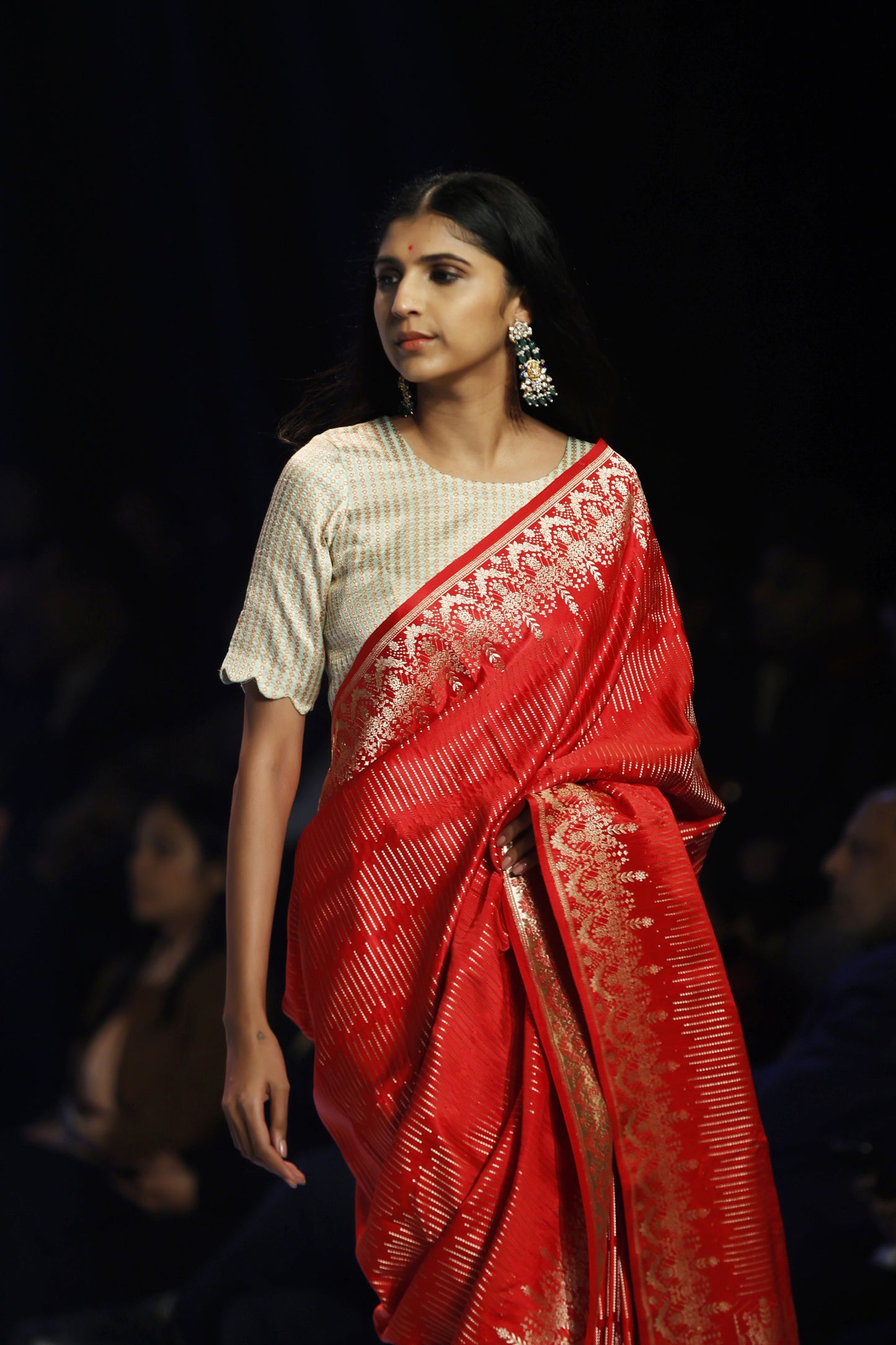 Regal Red Saree